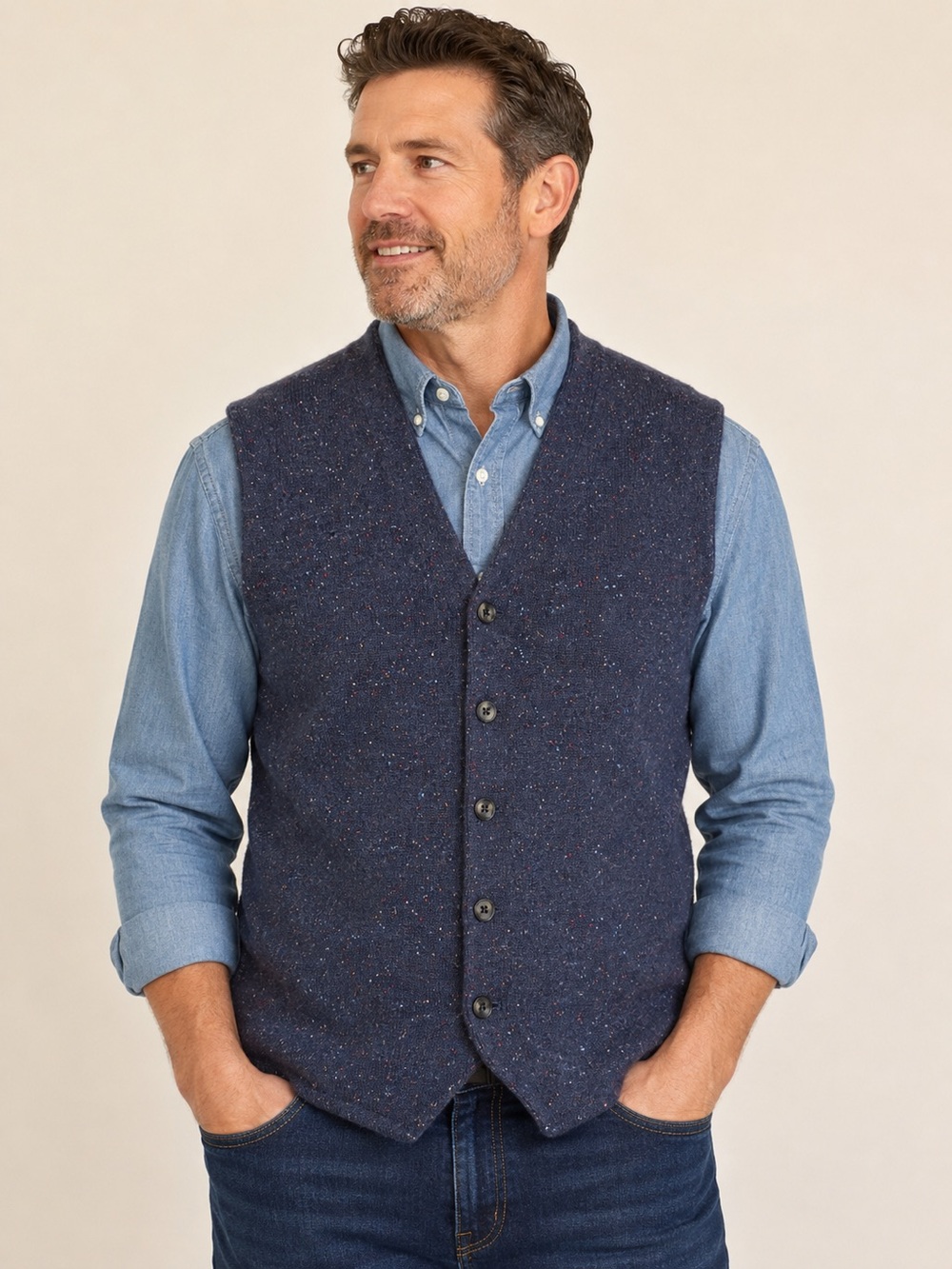 Peter Christian vest lambs wool men’s size 2XL